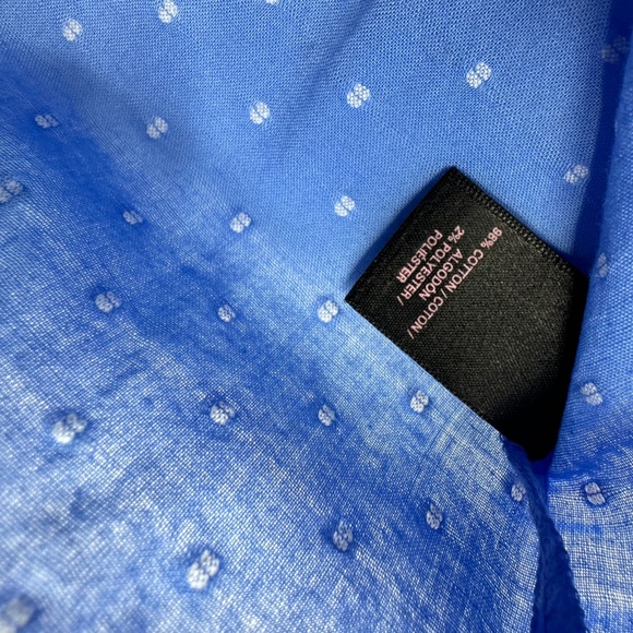 Womens Victoria's Secret Chenille Dot Button Front Long Sleeve Shirt Size Medium - Picture 5 of 5